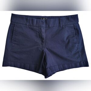 J.Crew Women’s Navy Chino Shorts Size 4 Cotton Stretch